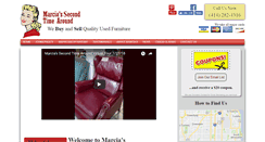 Desktop Screenshot of marciasusedfurniture.com