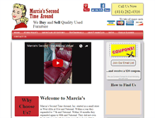 Tablet Screenshot of marciasusedfurniture.com